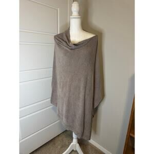 BAREFOOT DREAMS Size One Size Plus Poncho Tan Color Beach Rock NWT